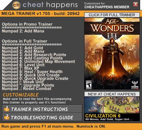 age of wonders iii trainer|Age of Wonders III Cheats & Trainers for PC .